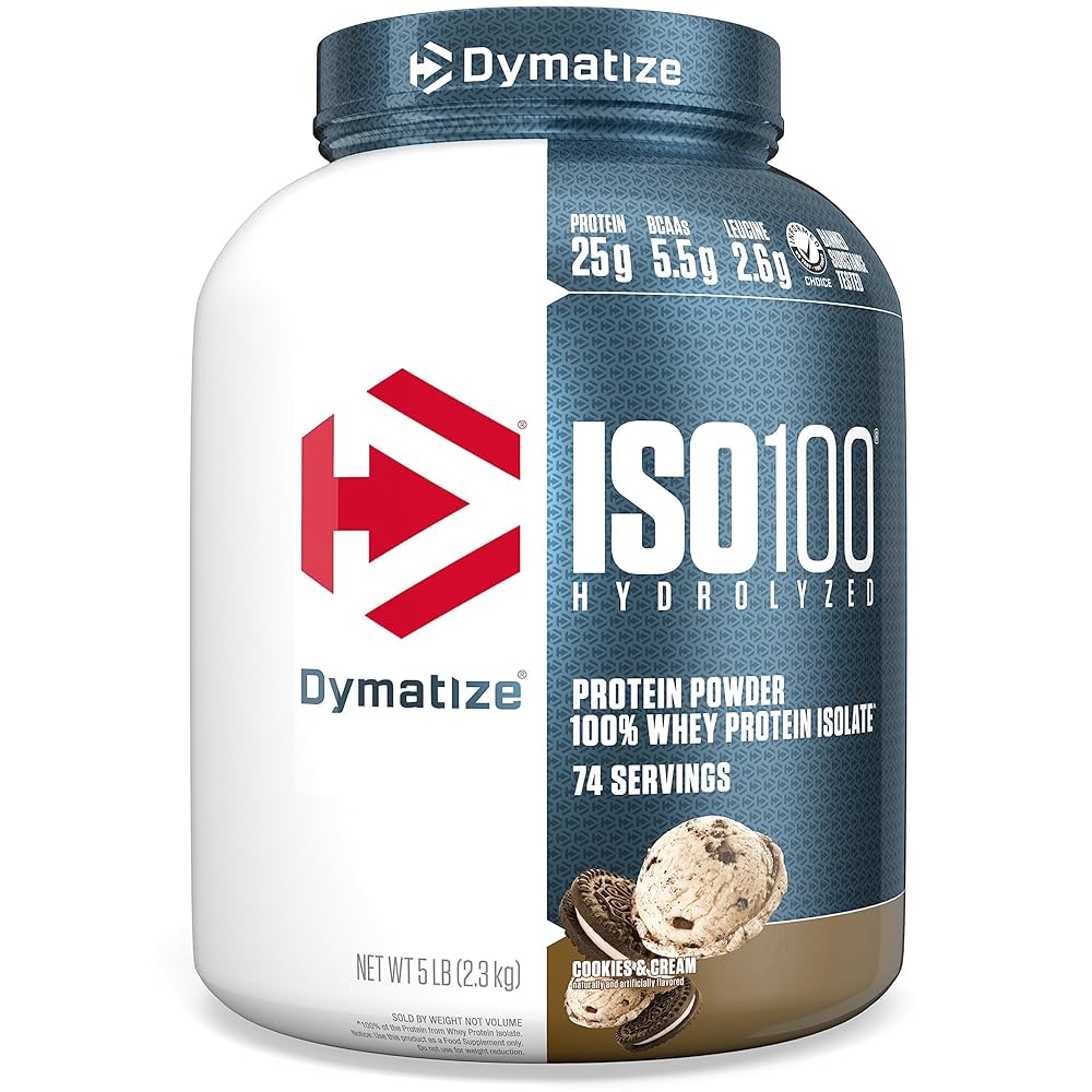 ISO100 by Dymatize – Ultra-Fast Absorbing Hydrolyzed Whey