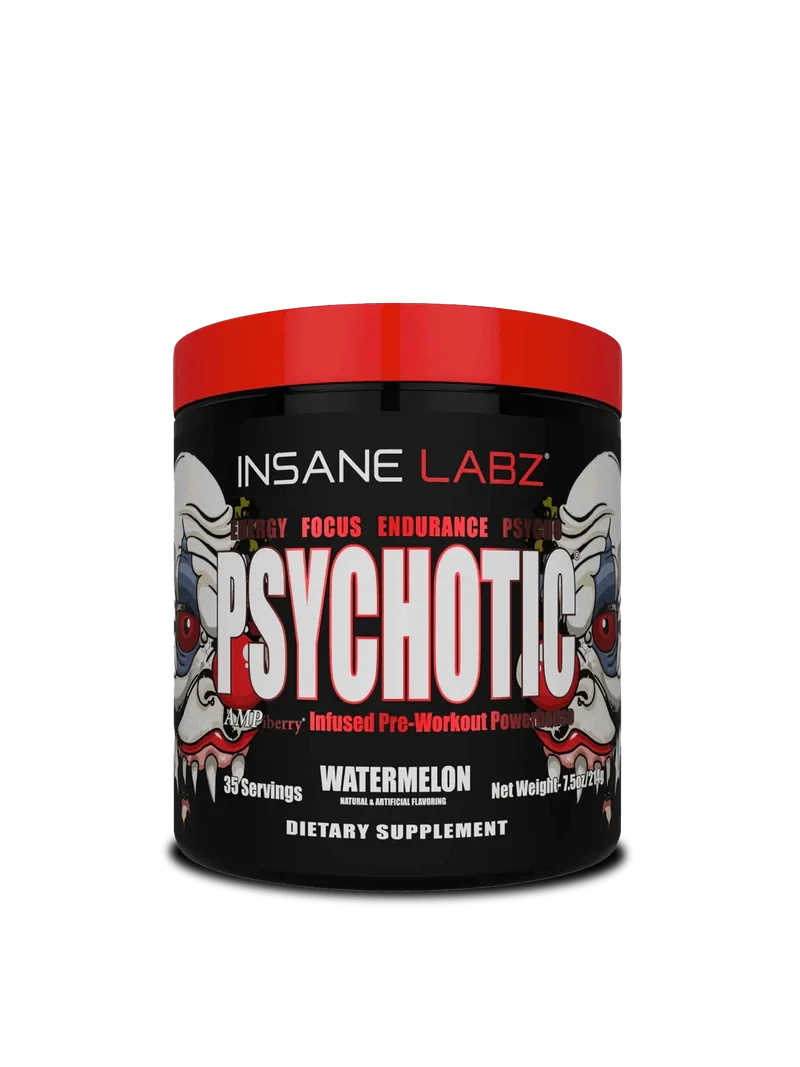 Psychotic by Insane Labz – Extreme Pre-Workout for Insane Energy & Focus