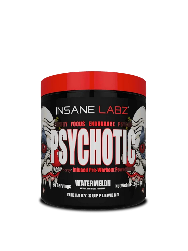 Psychotic by Insane Labz – Extreme Pre-Workout for Insane Energy & Focus