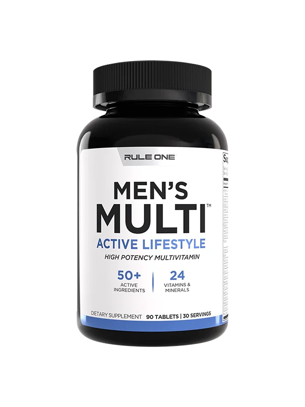 Rule1 Men's Train Daily Multivitamin – High-Potency Formula for Men - Alpha Supps