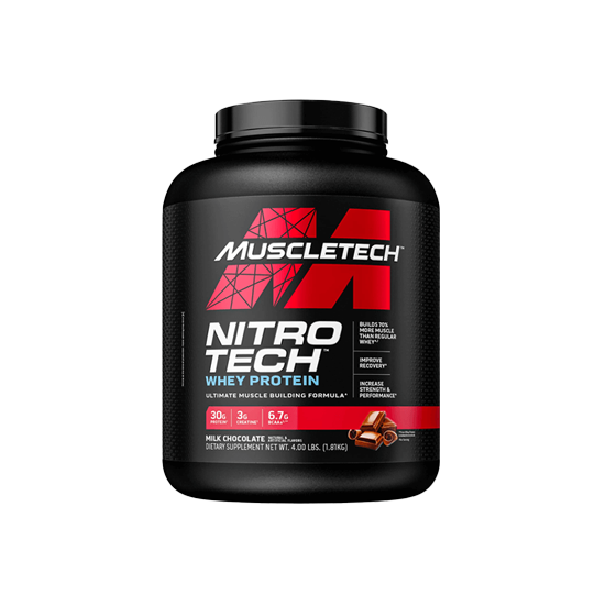 MuscleTech Nitro-Tech Whey Protein – Advanced Muscle & Strength Formula - Alpha Supps